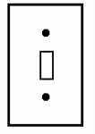 Wallplate, Matte Finish, Number of Gang: 1, Cutout: (1) Toggle Switch, Material: Steel, Color: Regal Black