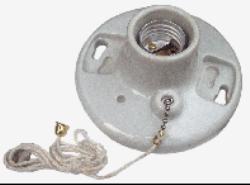 PULL CHAIN PORCEL.LAMPHOLDER (EACH)