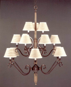 AGE PWTR 3-TIER CHANDELIER (EACH)