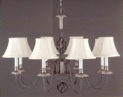 8-LITE CHANDELIER 8-60W CAND (EACH)